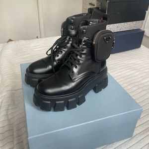 PRADA boots with pouch